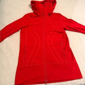 Vintage Lululemon Red Hooded Define Jacket Size 10